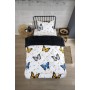 ETE HOMETEX TEK KİŞİLİK LÜX WELSOFT YORGAN KELEBEK ANTRASİT 155X215CM 8696474231929